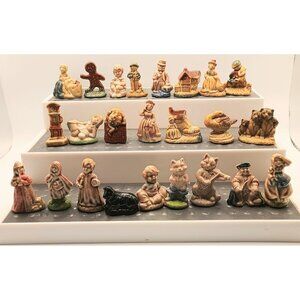 Wade Rare Complete set of Miniature Nursery's Rhymes All 24 (Perfect)
